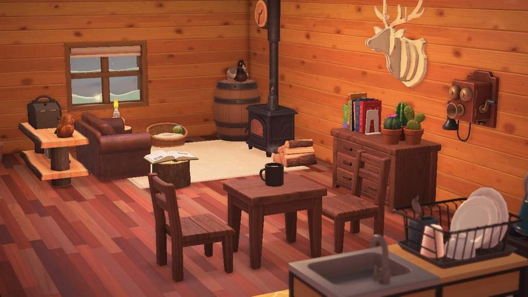 ACNH Cozy Cabin Room (Animal Crossing New Horizons)